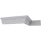 Ekena Millwork 5 3/8"H x 4"P x 6 3/4"F x 94 1/2"L Blackthorn Crown Moulding MLD05X04X07BL - alternate 6